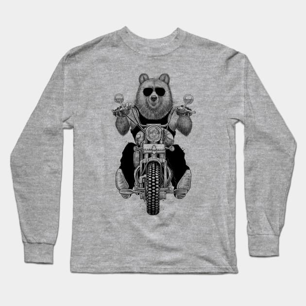 carefree bear Long Sleeve T-Shirt by NikKor